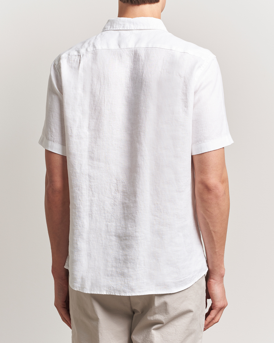 Herren | Hemden | Charles Tyrwhitt | Pure Linen Short Sleeve Slim Fit Shirt White