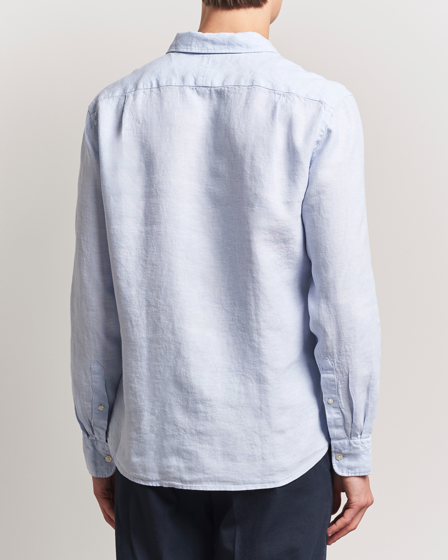 Herren | Hemden | Charles Tyrwhitt | Pure Linen Slim Fit Shirt Sky Blue