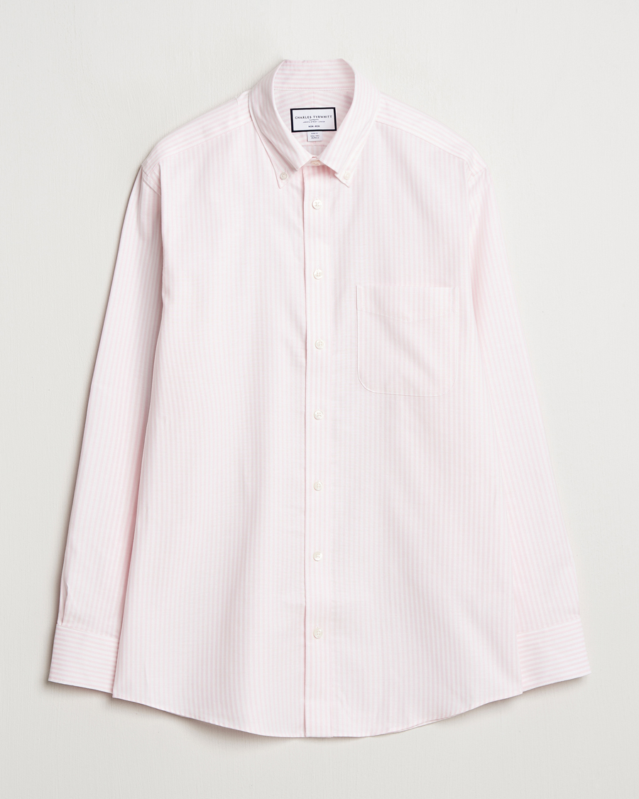 Herren | Hemden | Charles Tyrwhitt | Non Iron Stretch Oxford Shirt Light Pink