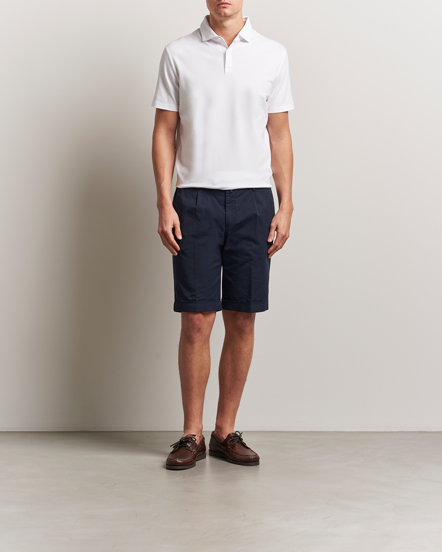 Herren | Poloshirts | Charles Tyrwhitt | Short Sleeve Cotton Pique Polo White