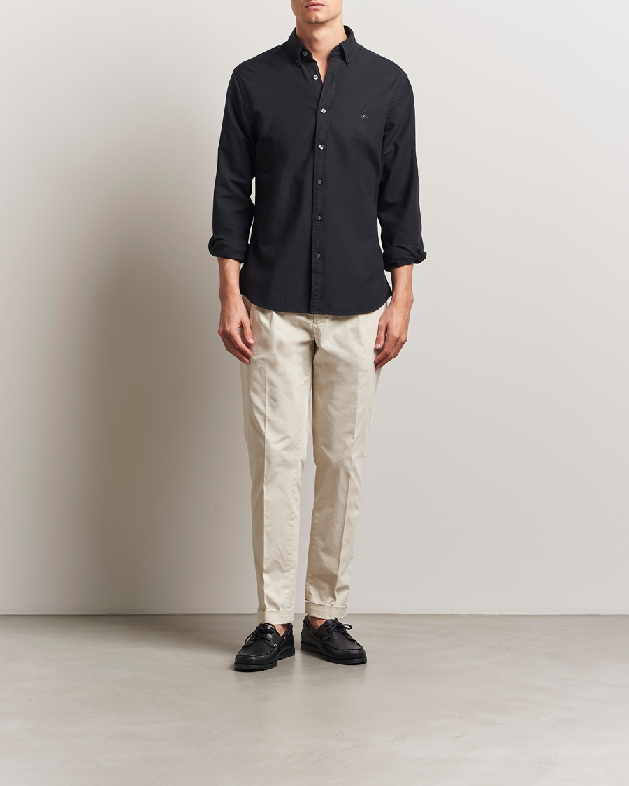 Herren | Hemden | Charles Tyrwhitt | Button Down Stretch Oxford Shirt Black