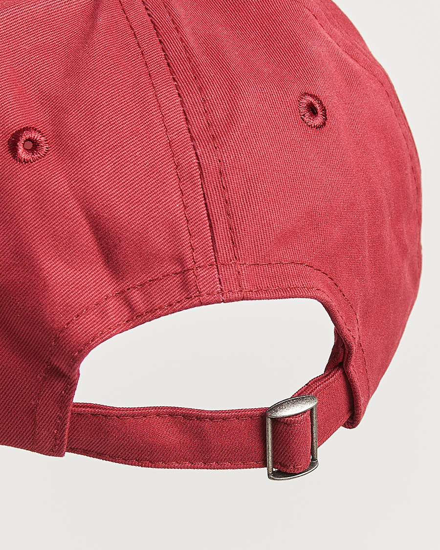 Herren | Drake's Stem Flower Baseball Cap Maroon | Drake's | Stem Flower Baseball Cap Maroon