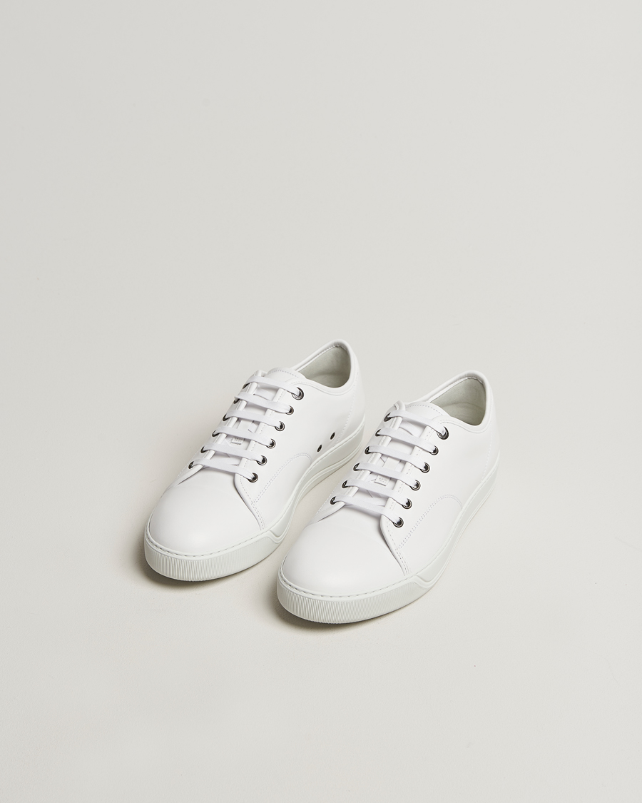 Herren | Lanvin Nappa Cap Toe Sneaker White | Lanvin | Nappa Cap Toe Sneaker White