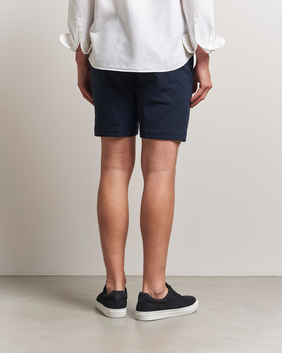 Herren | Shorts | BOSS BLACK | Slice Structured Cotton Shorts Dark Blue