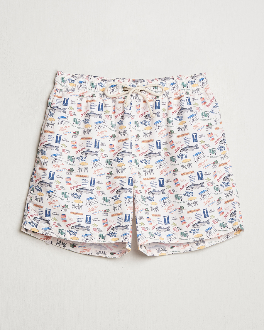 Herren | Badehosen | Ripa Ripa | Printed Swimshorts Off White