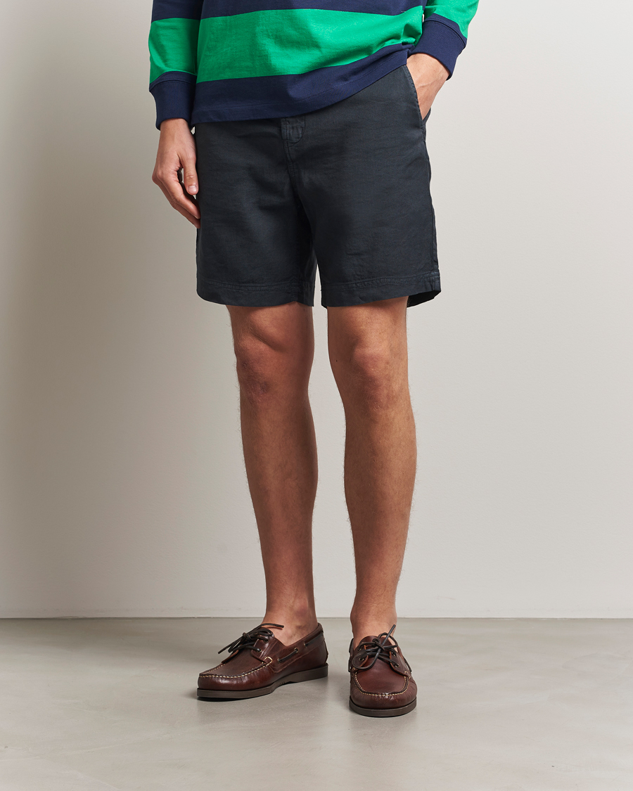 Herren | Shorts | Morris | Fenix Linen/Cotton Shorts Blue