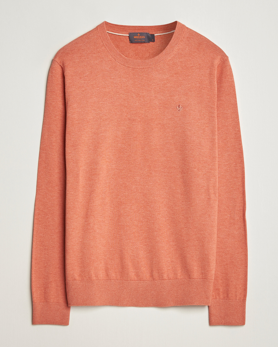Herren | Pullover | Morris | Riley Cotton O-Neck Orange