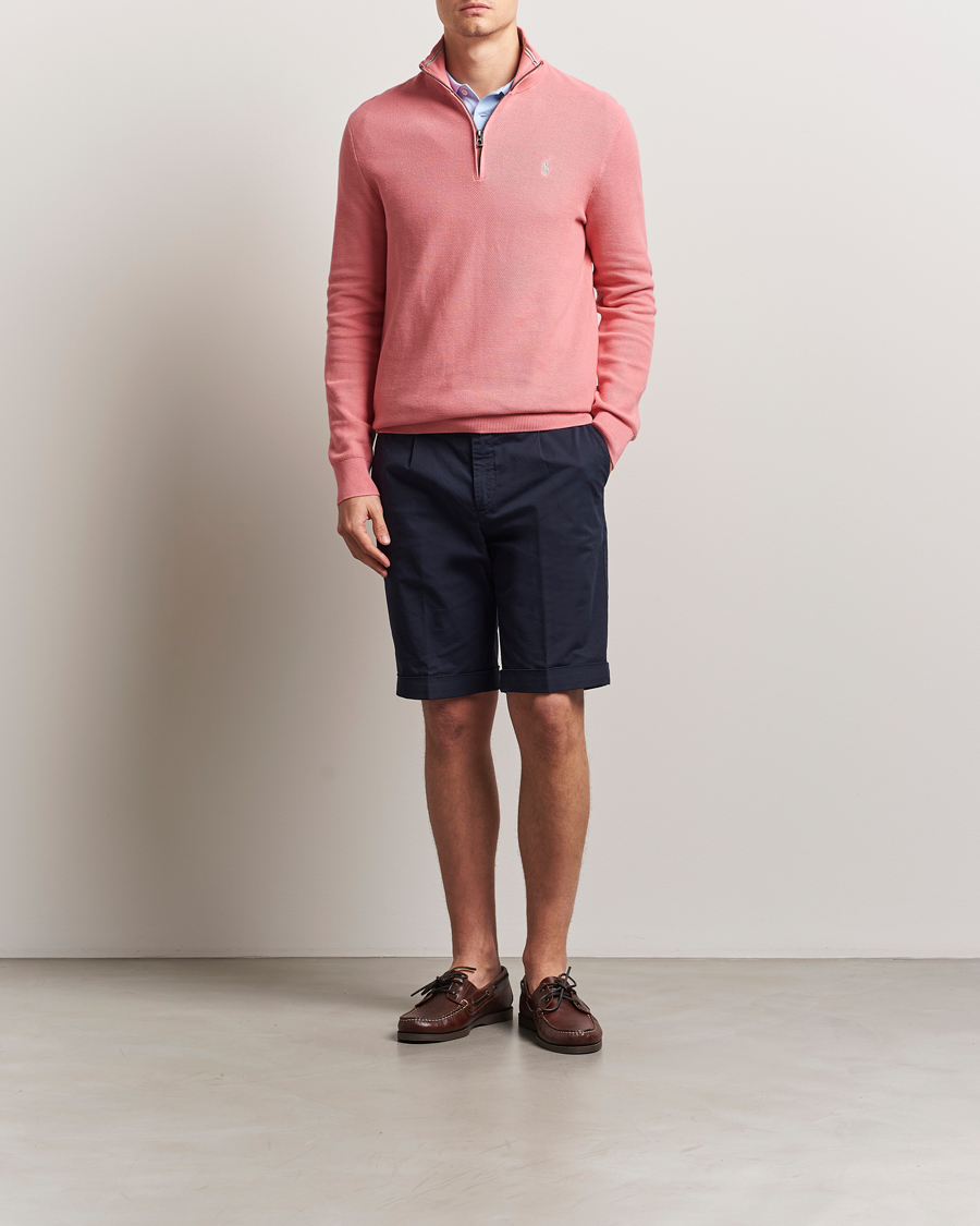 Herren | Pullover | Polo Ralph Lauren | Half Zip Cotton Pullover Desert Rose