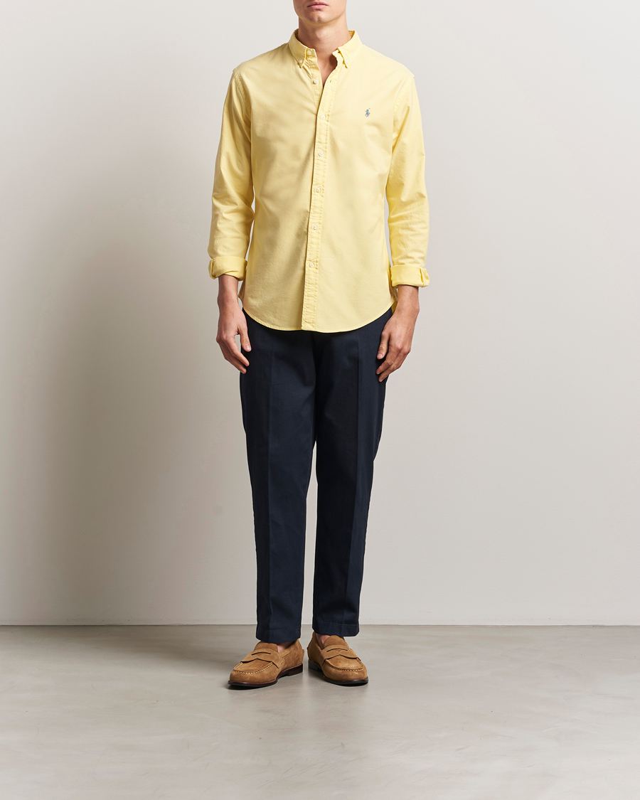 Herren | Hemden | Polo Ralph Lauren | Slim Fit Garment Dyed Oxford Shirt Wicket Yellow
