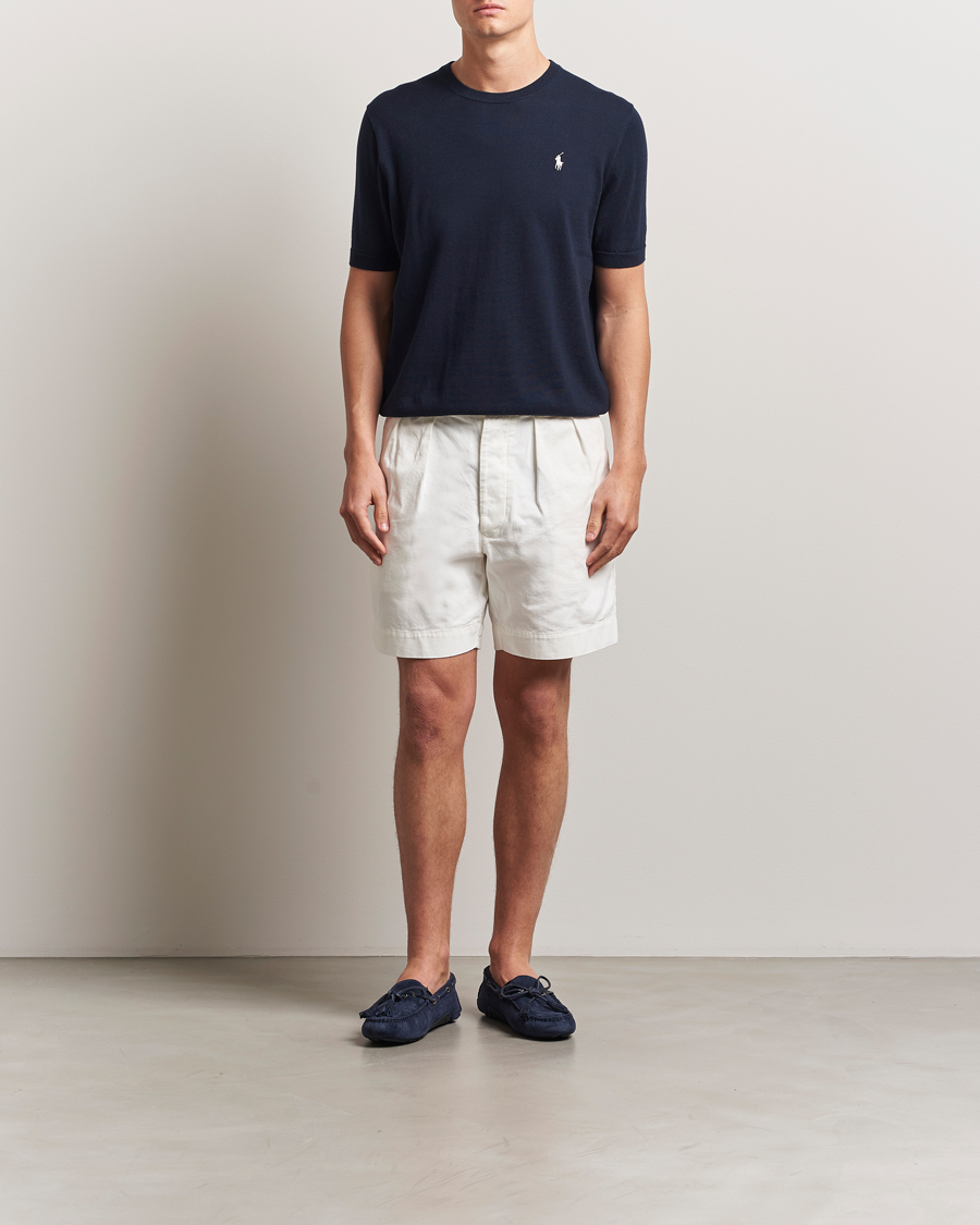 Herren | T-Shirts | Polo Ralph Lauren | Knitted Short Sleeve T-Shirt Hunter Navy