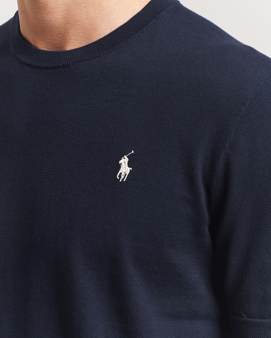 Herren | T-Shirts | Polo Ralph Lauren | Knitted Short Sleeve T-Shirt Hunter Navy