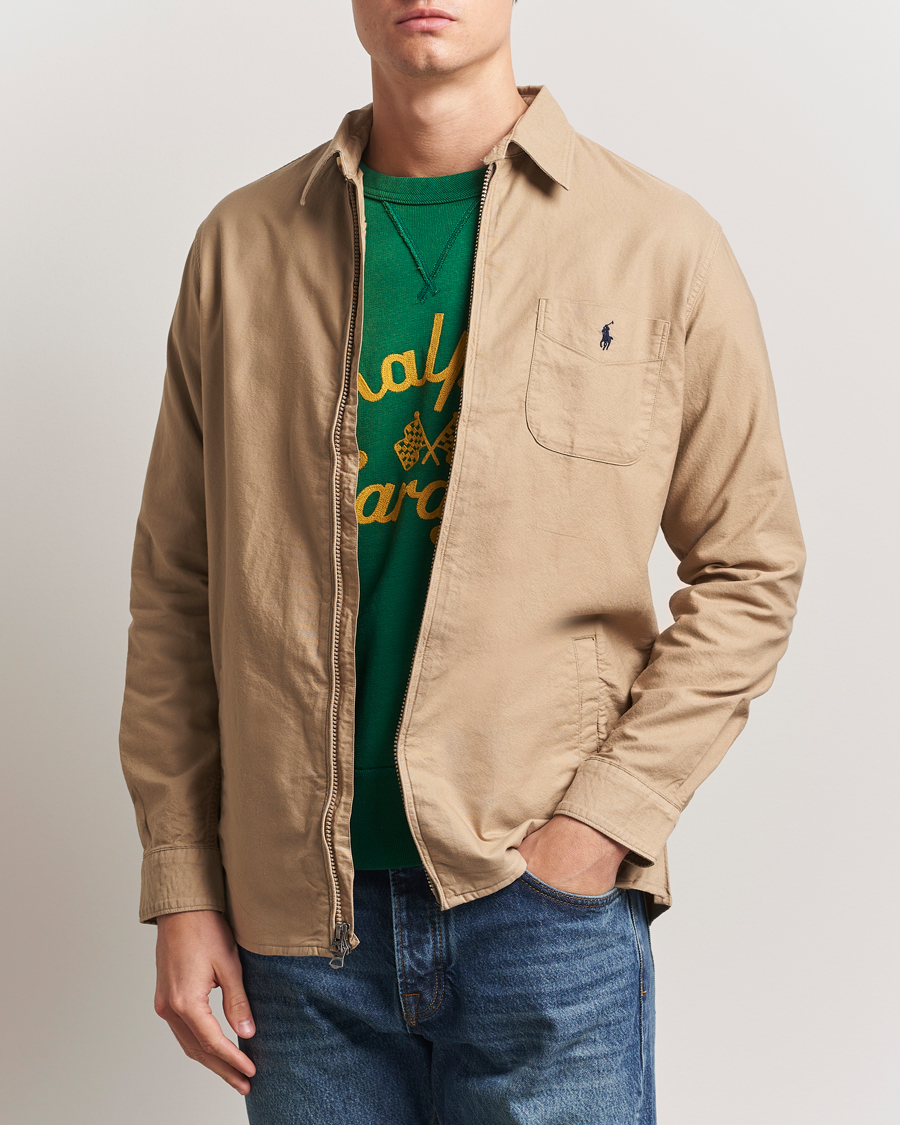 Herren | Hemden | Polo Ralph Lauren | Garment Dyed Oxford Overshirt Surrey Tan
