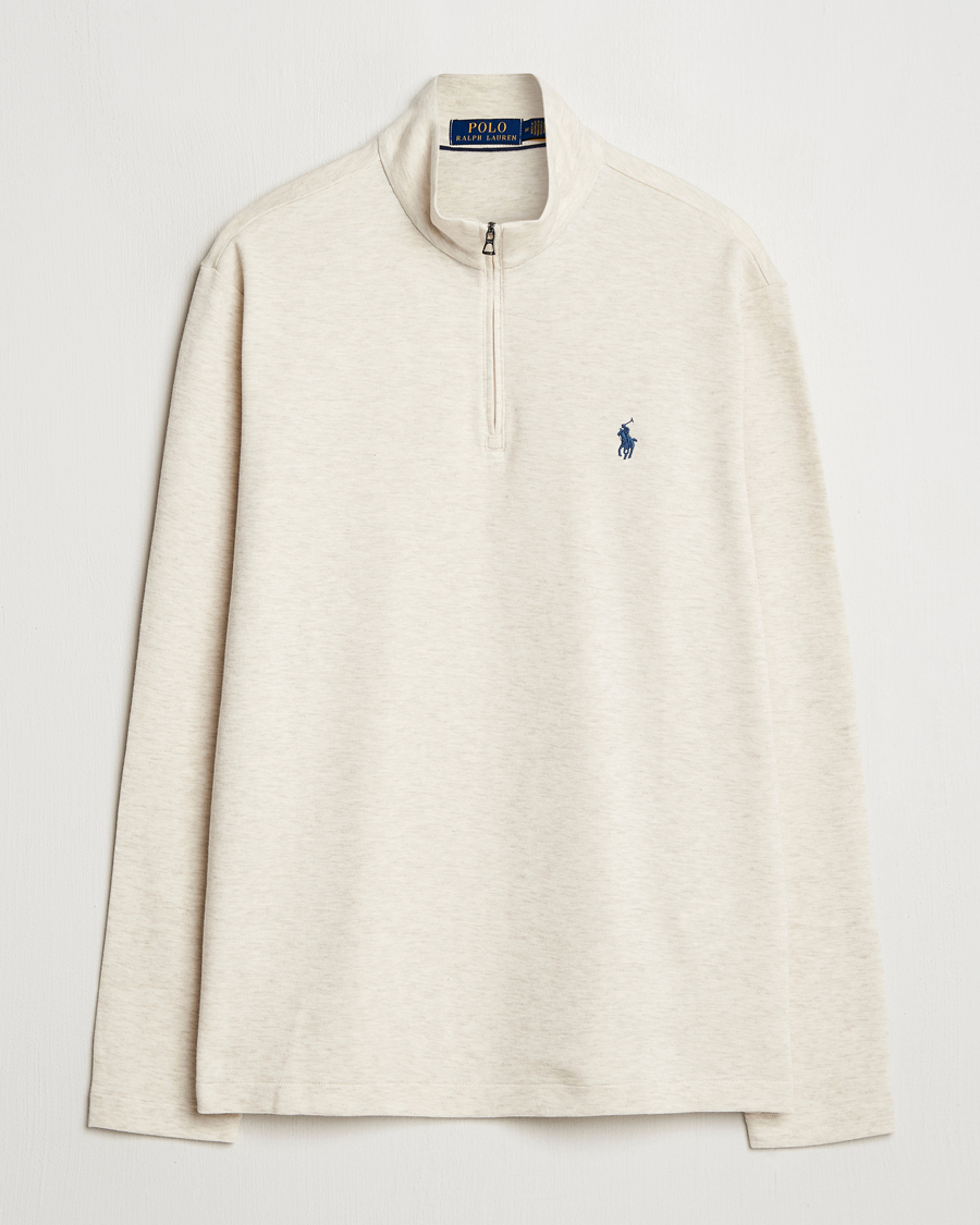 Herren | Pullover | Polo Ralph Lauren | Cotton/Nylon Half Zip Chalk Heather