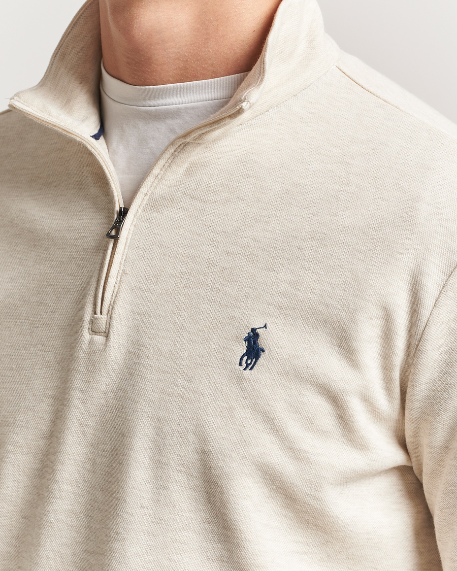 Herren | Pullover | Polo Ralph Lauren | Cotton/Nylon Half Zip Chalk Heather