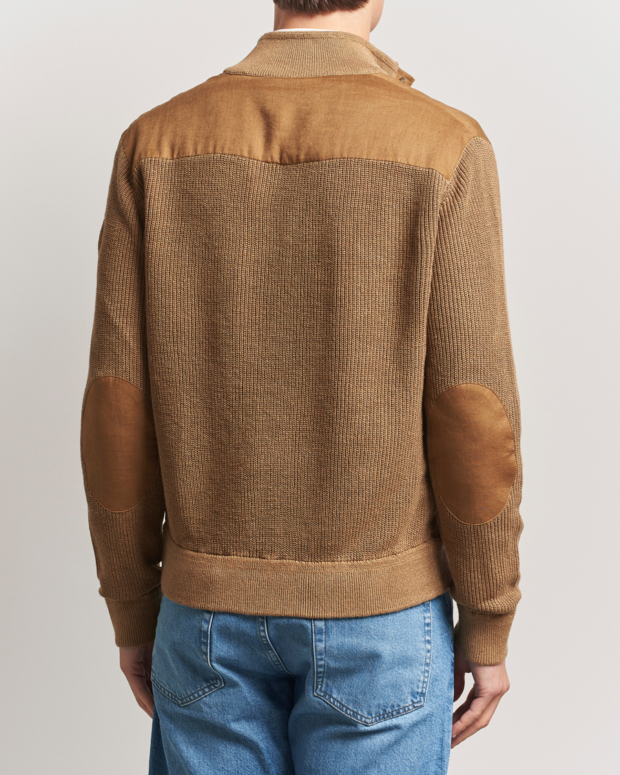 Herren | Pullover | Polo Ralph Lauren | Linen Skeet Jacket Brown Linen Combo