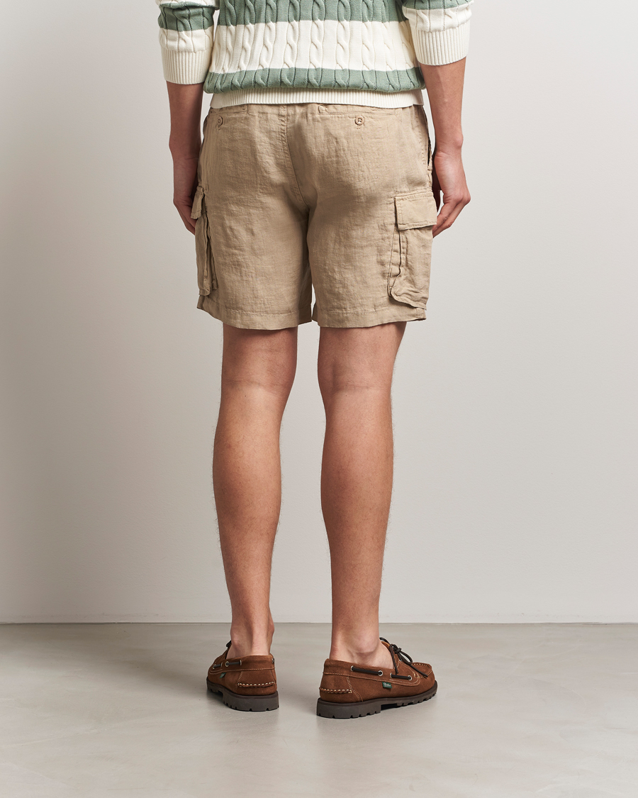 Herren | Shorts | GANT | Regular Fit Linen Cargo Shorts Concrete Beige