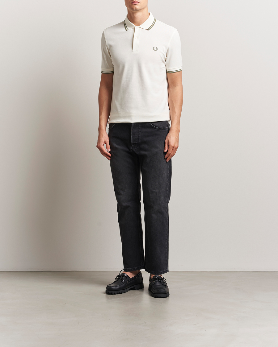 Herren | Poloshirts | Fred Perry | Twin Tipped Polo Shirt Light Ecru