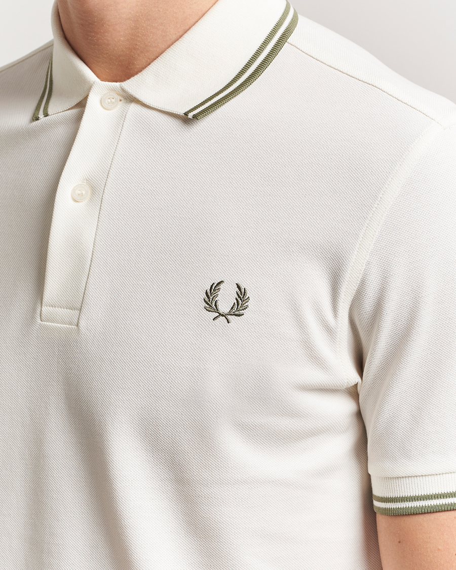 Herren | Poloshirts | Fred Perry | Twin Tipped Polo Shirt Light Ecru