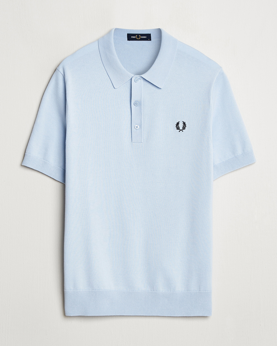 Herren | Poloshirts | Fred Perry | Cotton Knitted Polo Light Smoke
