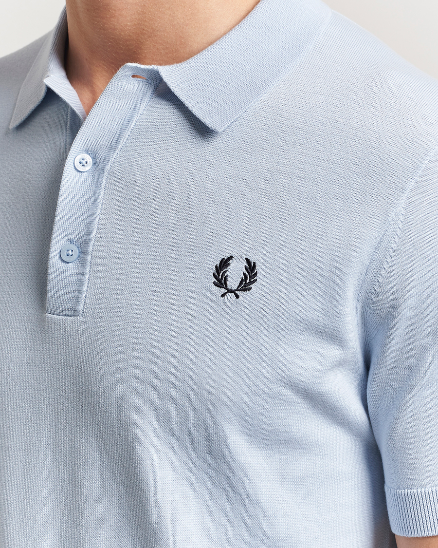 Herren | Poloshirts | Fred Perry | Cotton Knitted Polo Light Smoke