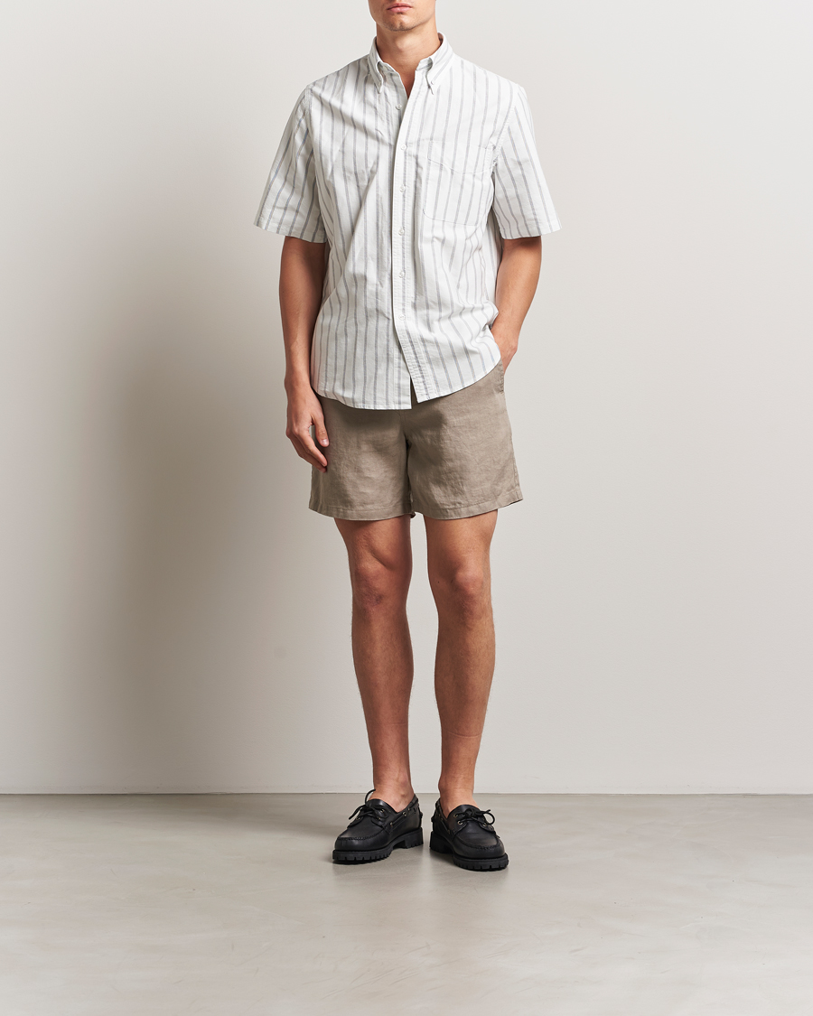 Herren | Shorts | Samsøe Samsøe | Jabari Linen Drawstring Shorts Greige