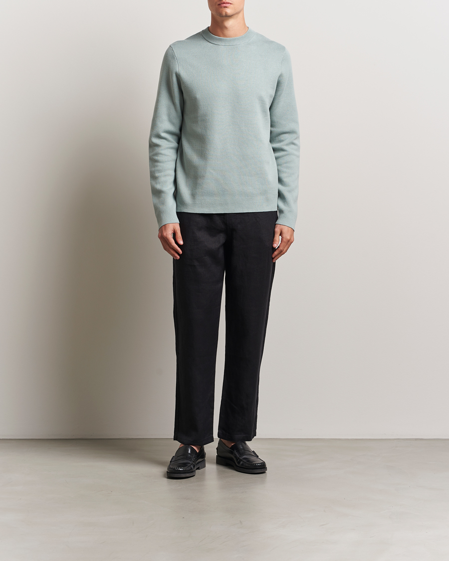 Herren | Pullover | Samsøe Samsøe | Niklas Crew Neck Sweater Abyss Green