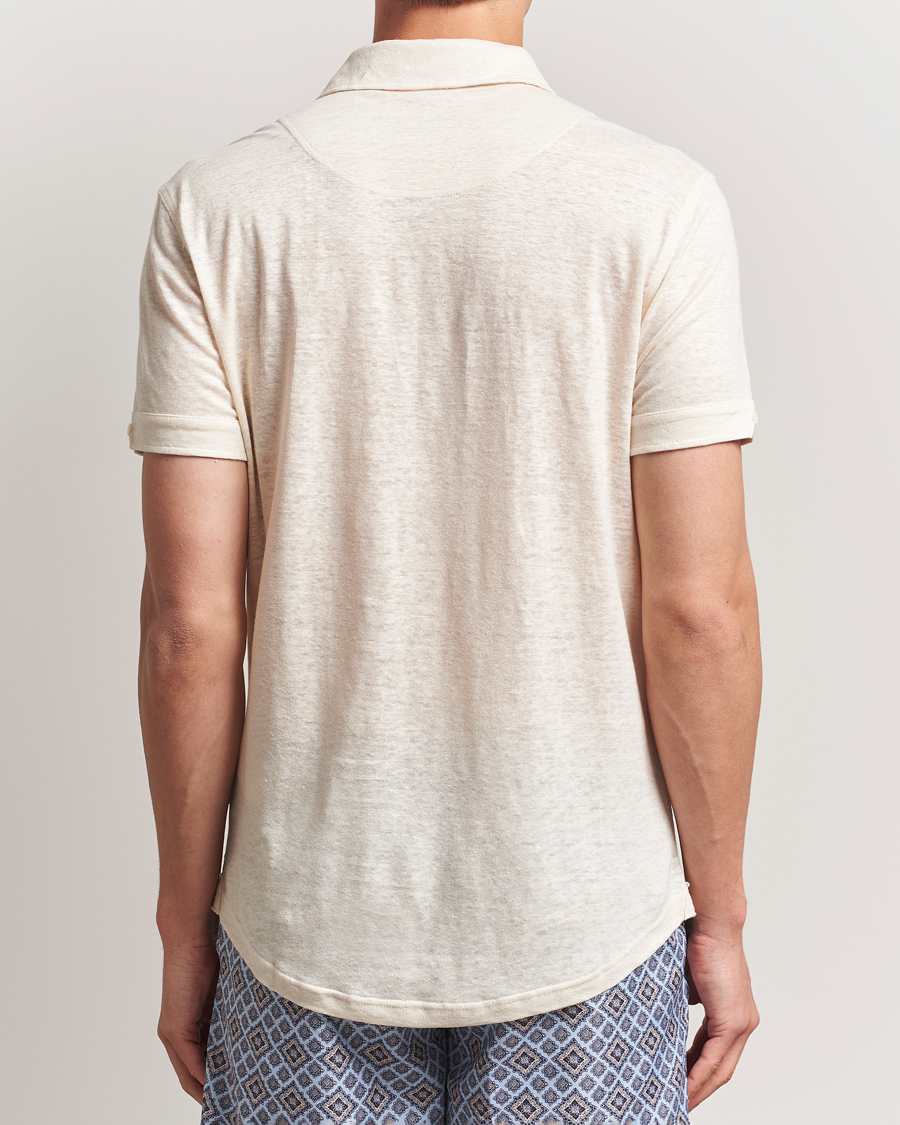 Herren | Poloshirts | Orlebar Brown | Sebastian Linen Polo Latte