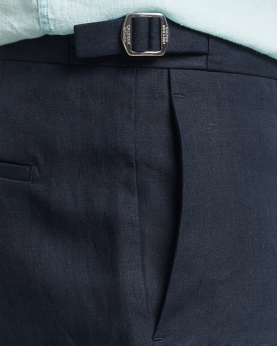 Herren | Shorts | Orlebar Brown | Norwich Italian Linen Shorts Night Iris