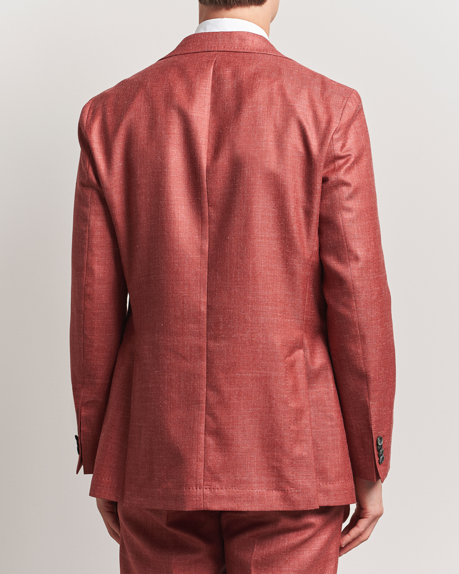 Herren | Sakkos | Oscar Jacobson | Fellow EVO Wool/Silk/Linen Blazer Red