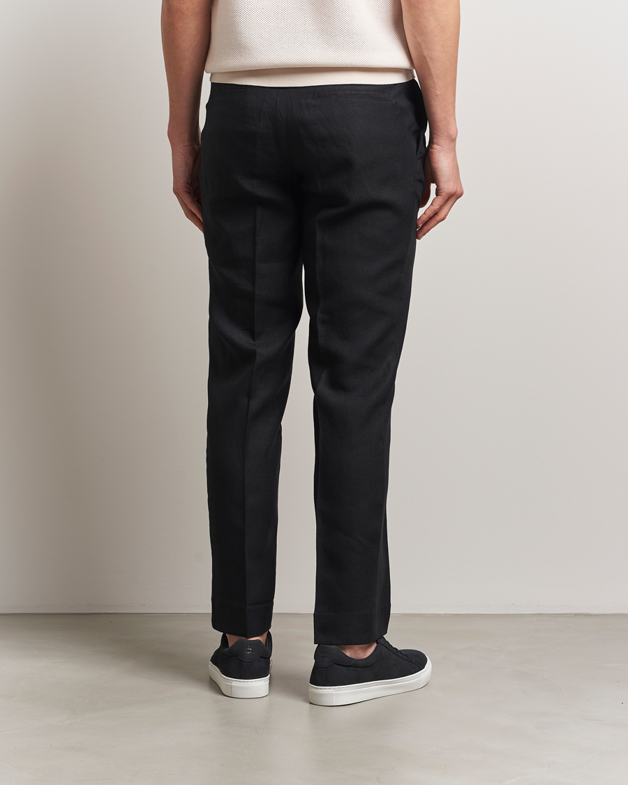 Herren | Hosen | J.Lindeberg | Soren Drape Linen Pants Black