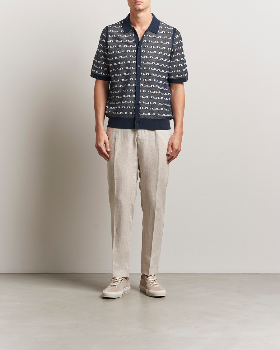 Herren | Hosen | J.Lindeberg | Soren Drape Linen Pants Moonbeam