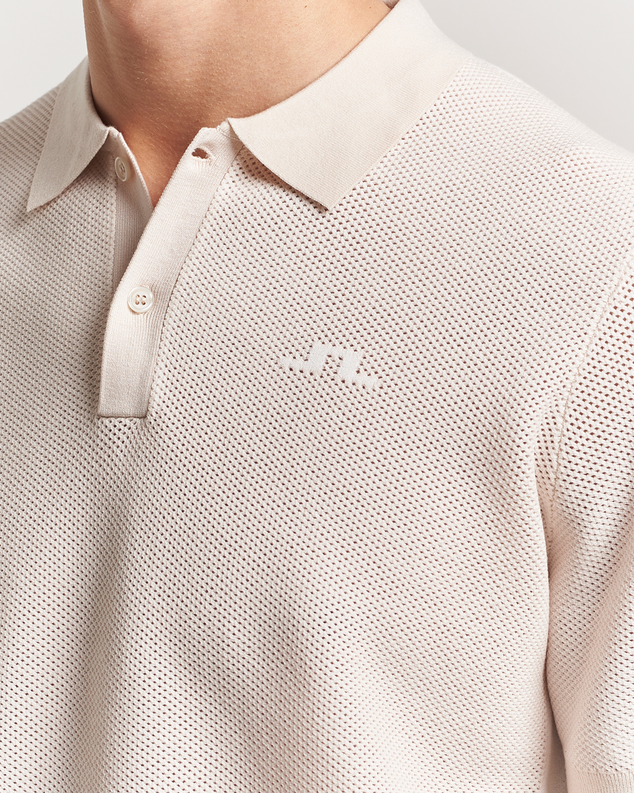 Herren | Poloshirts | J.Lindeberg | Reymond Structure Knit Polo Moonbeam