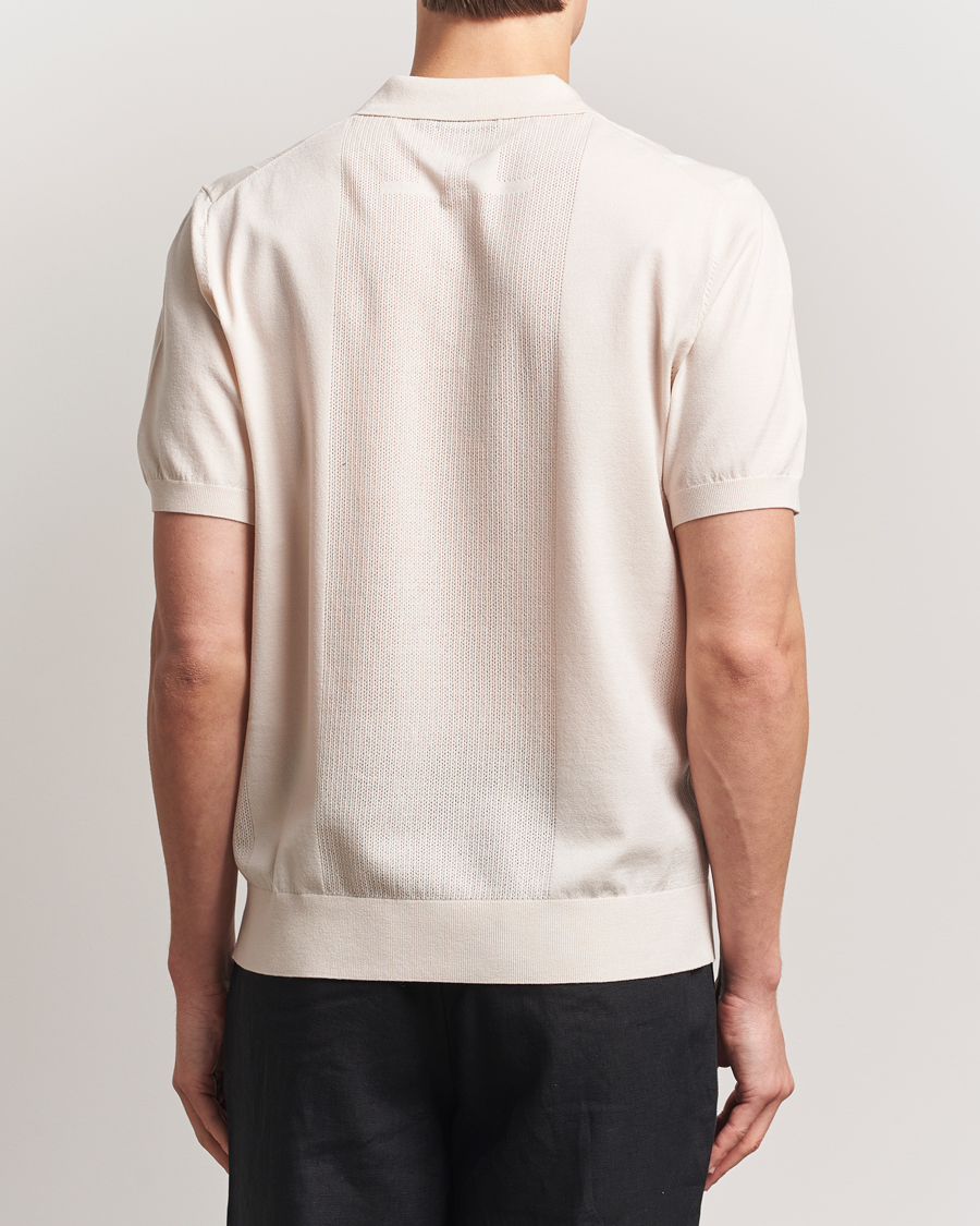 Herren | Poloshirts | J.Lindeberg | Reymond Stripe Knit Polo Moonbeam