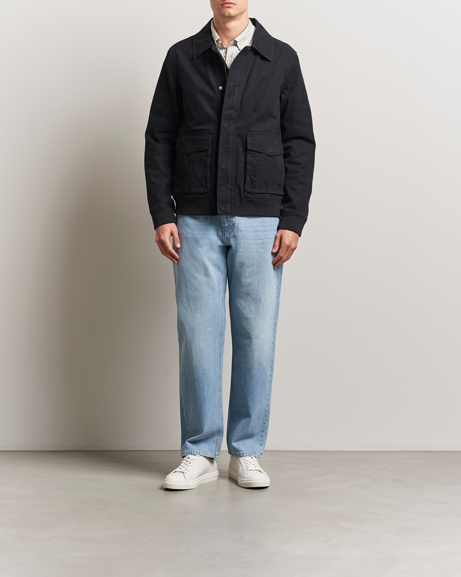 Herren | Jacken | A Day's March | Bader Cotton Flight Jacket Black