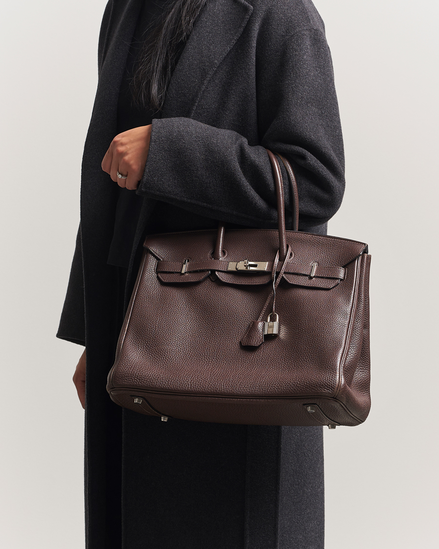 Herren | Hermès Pre-Owned Birkin 35 Taurillon Clémence Ebène | Hermès Pre-Owned | Birkin 35 Taurillon Clémence Ebène