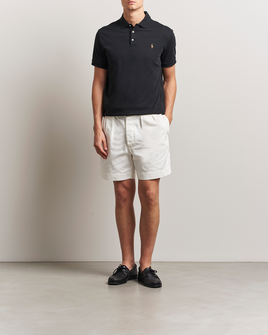 Herren | Poloshirts | Polo Ralph Lauren | Custom Slim Fit Cotton Polo Polo Black