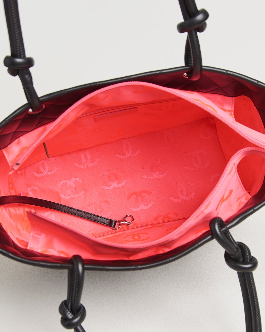 Herren | Chanel Pre-Owned Cambon Ligne Tote Bag Medium Black | Chanel Pre-Owned | Cambon Ligne Tote Bag Medium Black