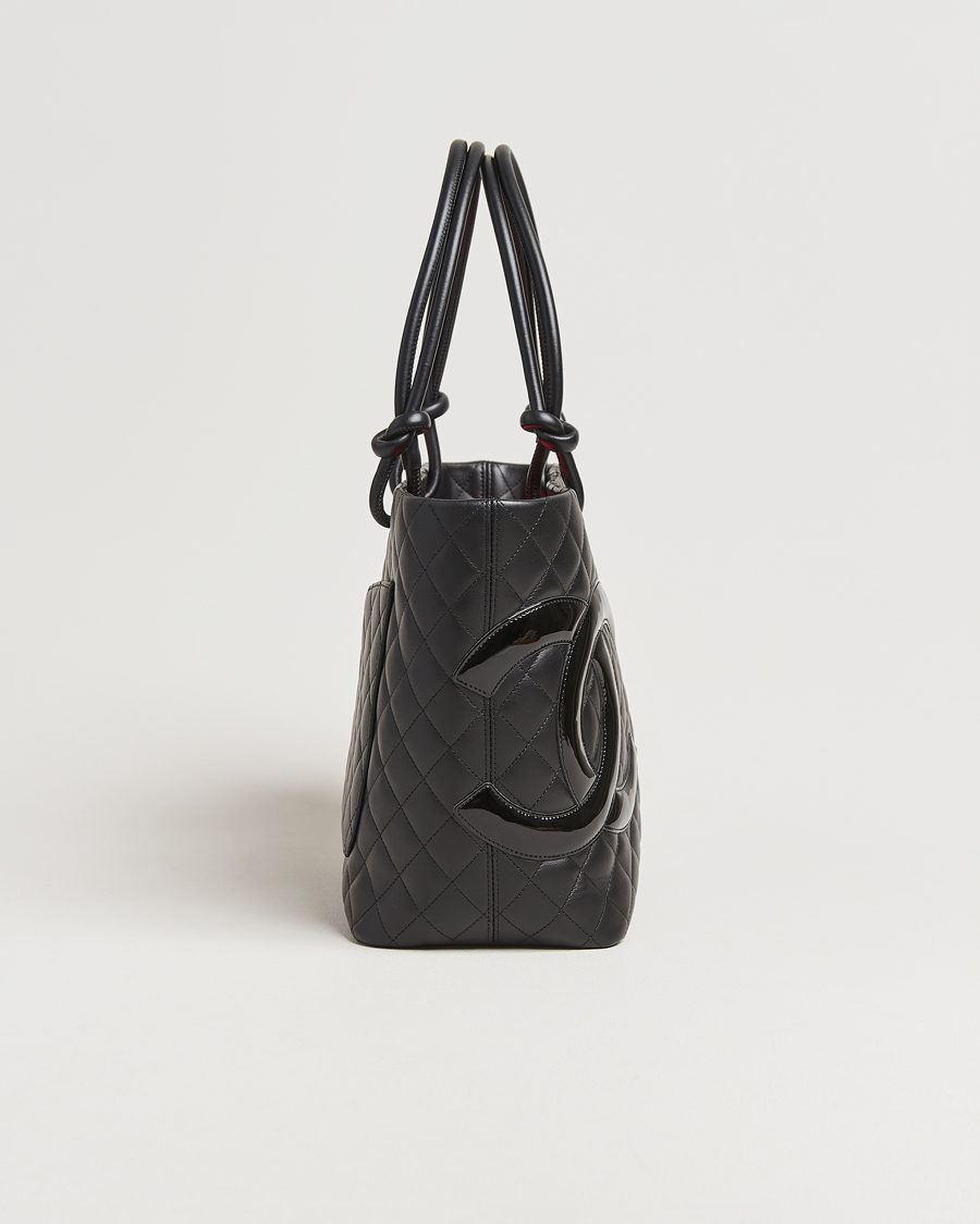 Herren | Chanel Pre-Owned Cambon Ligne Tote Bag Medium Black | Chanel Pre-Owned | Cambon Ligne Tote Bag Medium Black