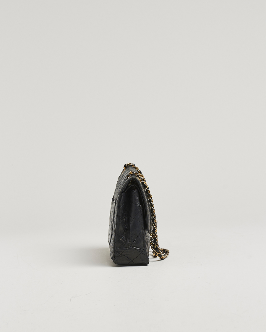 Herren | Chanel Pre-Owned Classic Medium Double Flap Bag Black | Chanel Pre-Owned | Classic Medium Double Flap Bag Black