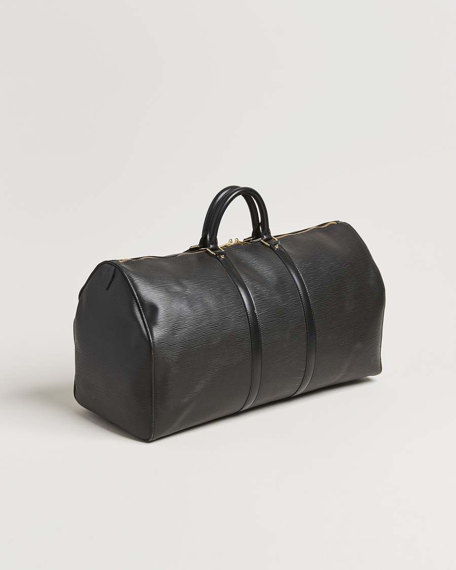 Herren | Louis Vuitton Pre-Owned Keepall 55 Epi Leather Bag Black | Louis Vuitton Pre-Owned | Keepall 55 Epi Leather Bag Black