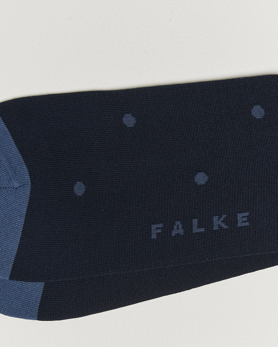 Herren | Unterwäsche | Falke | Cotton Dot Sock Dark Navy