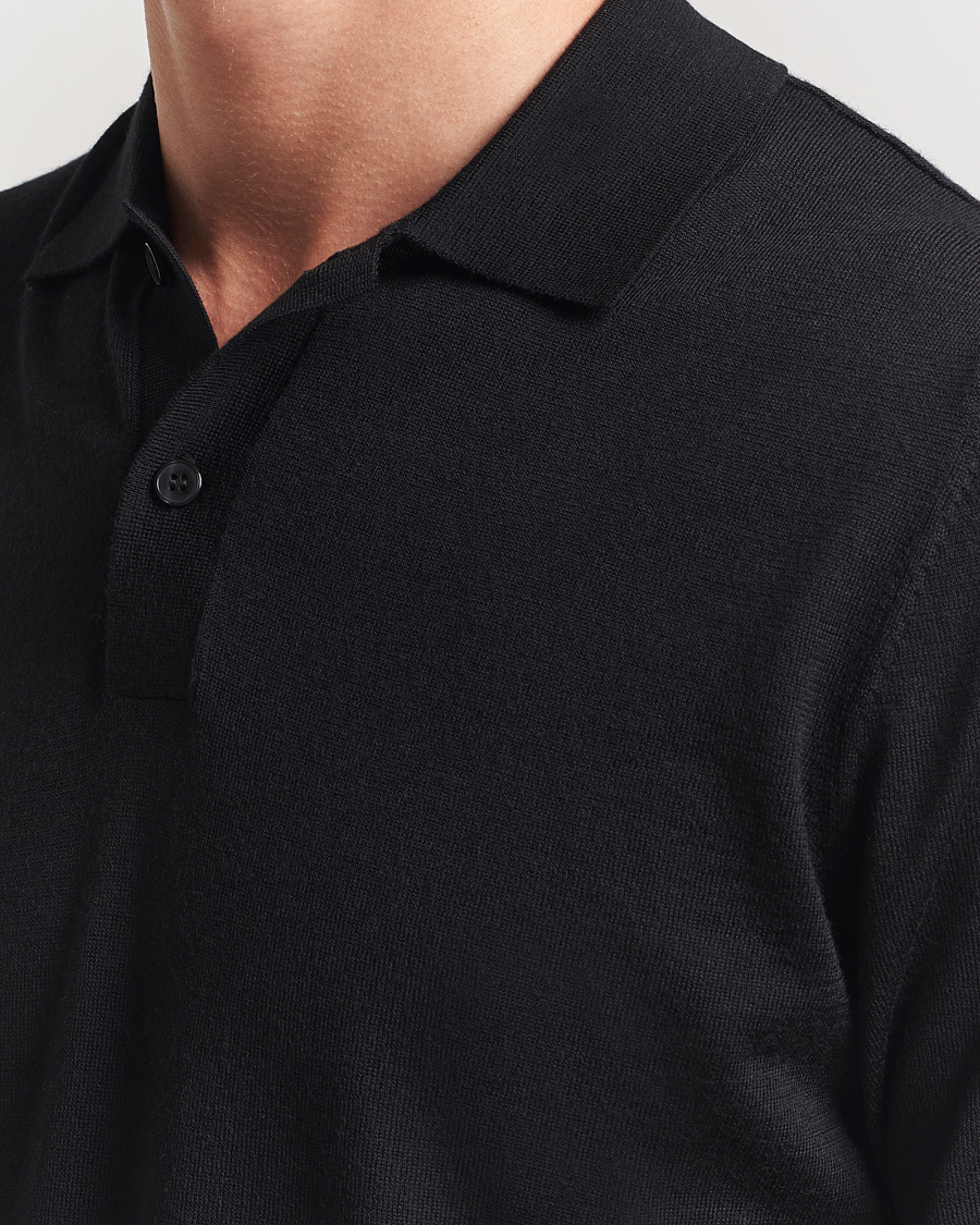 Herren | Poloshirts | Samsøe Samsøe | Sarown Knitted Polo Black