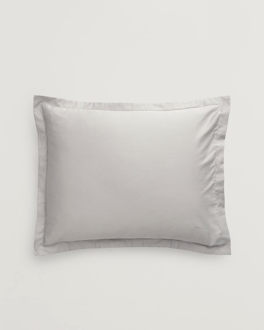 Herren | GANT Sateen Pillowcase Moon Grey | GANT | Sateen Pillowcase Moon Grey