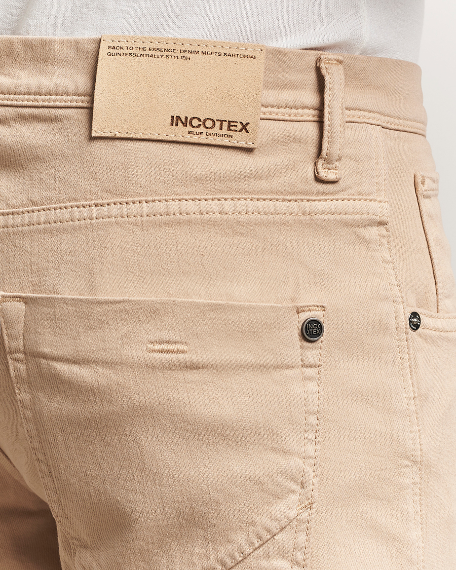 Herren | Hosen | Incotex | 5-Pocket Cotton Stretch Pants Beige