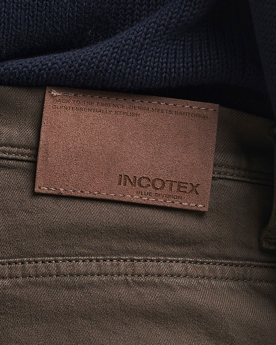 Herren | Hosen | Incotex | 5-Pocket Cotton Stretch Pants Dark Brown