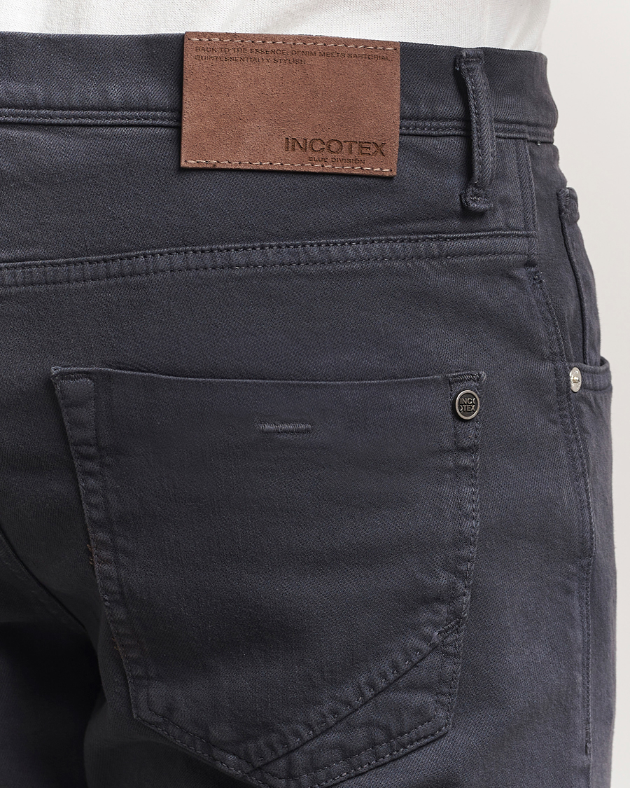 Herren | Hosen | Incotex | 5-Pocket Cotton Stretch Pants Navy
