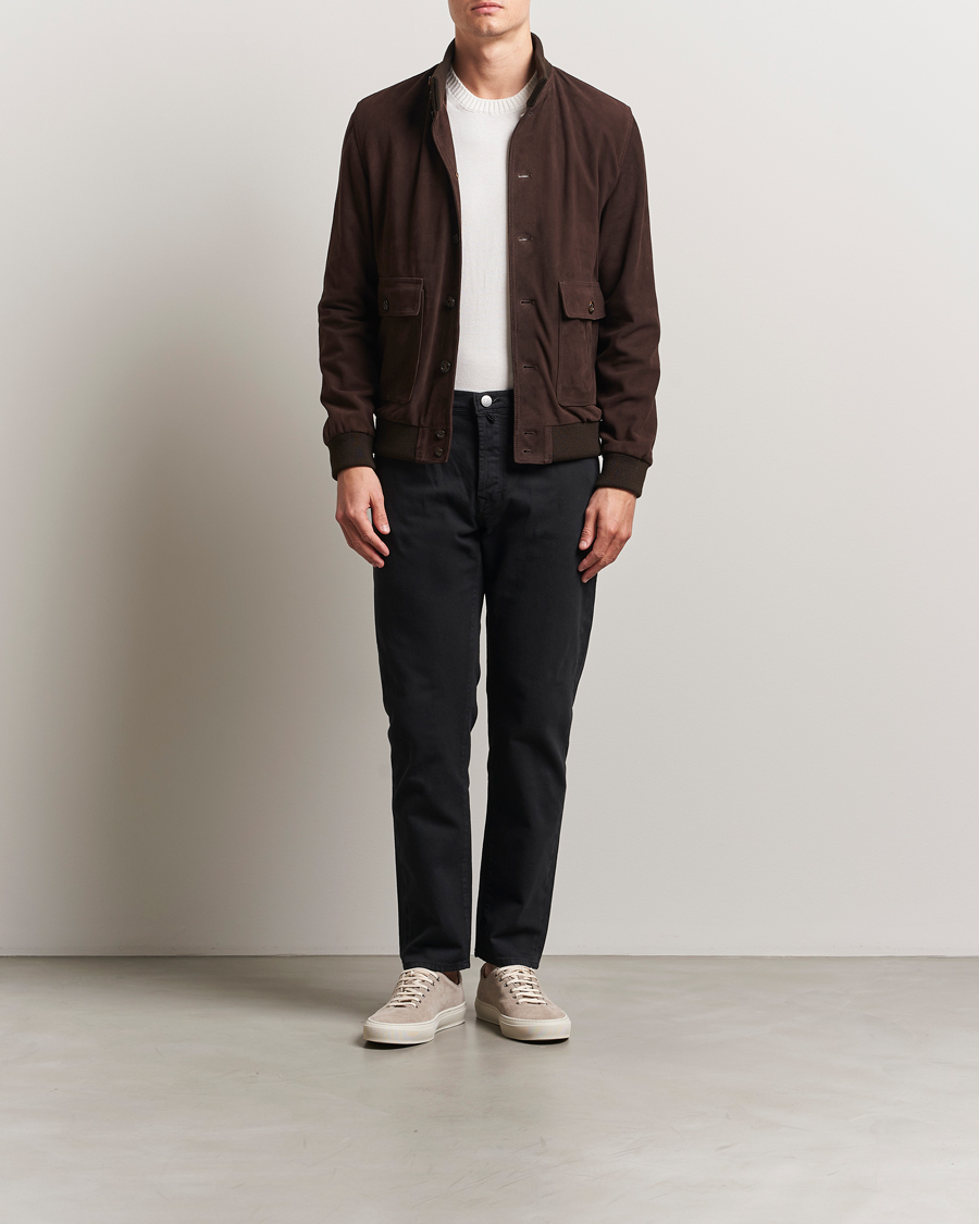 Herren | Hosen | Incotex | 5-Pocket Cotton Stretch Pants Black