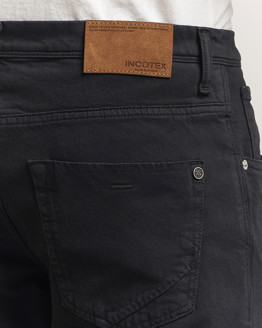 Herren | Hosen | Incotex | 5-Pocket Cotton Stretch Pants Black