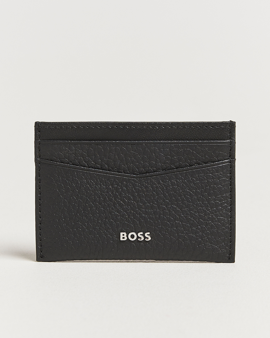 Herren | Geldbörsen | BOSS BLACK | Crosstown Leather Card Holder Black