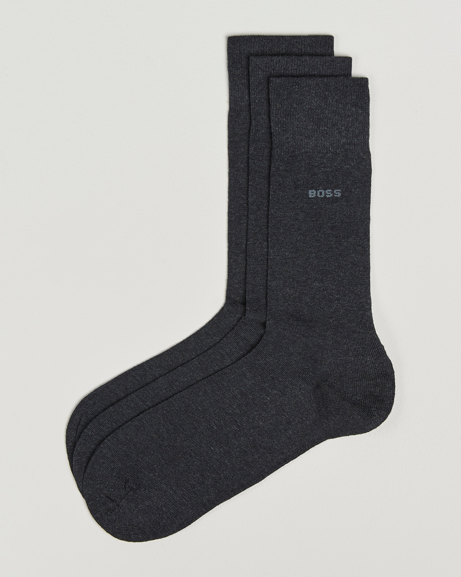 Herren | Unterwäsche | BOSS BLACK | 3-Pack RS Uni Socks Charcoal